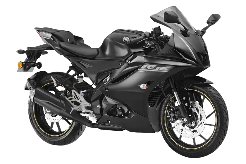 R-15 (VER-IV) ABS BSVI (Black/White) Black